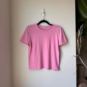 Zara Soft Pink Crew Neck Tee